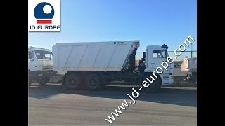 NEW KAMAZ 6520 6X4 DUMPTRUCK 20CBM  JD EUROPE Worldwide Export - VIDEO