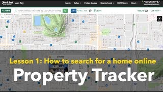 How to search for a home - Property Tracker tutorial 1 of 5