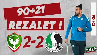 90+21 | Amedspor 2 -2  Sakaryaspor, Servet Çetin'in hataları, Amedspor ne oynuyor?