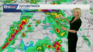 Storms likely Friday afternoon across Alabama with scattered storms at times over the weekend