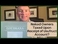 Are Usufruct Account Assets Taxed to the Naked Owners?