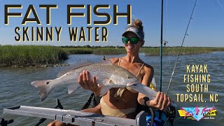 Fat Fish - Skinny Water - Kayak Fishing, South Topsail Island, North Carolina