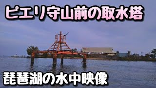 #琵琶湖 #水中映像  ピエリ前 の 取水塔 水中映像