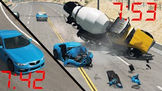 Late for Work Crashes | BeamNG.drive