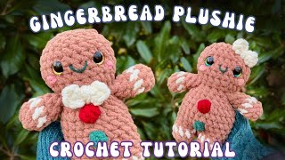 Gingerbread Cookie Plushie Crochet Tutorial 🎄 Christmas Crochet