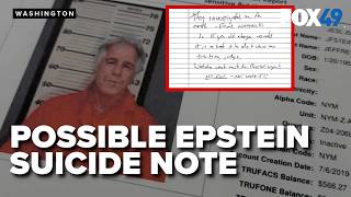 Alleged Epstein Suicide Note Revealed