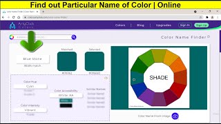 How to Find Out Any Particular Color Name Without Using Any Software | Online