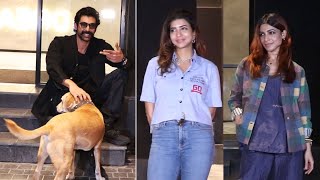 Rana Daggubati Fun With Street Dog | Samantha \u0026 Manchu Lakshmi Visuals | Mumbai