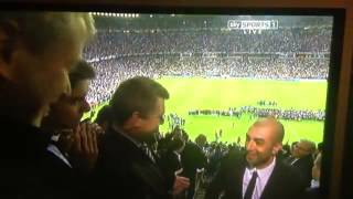 Roberto Di Matteo shouted  "I Won It!" to Roman Abramovich (2012 UEFA Champions League Final)
