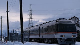 【ワイドビュー】キハ85系1027D特急ひだ7号富山行き西富山駅付近通過