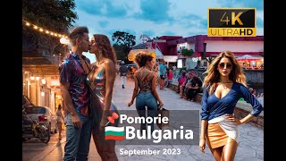 🇧🇬 Evening walking  –  🎶Pomorie 🎻 – Сolored fountains –September -2023 #citytour #walk #bulgaria