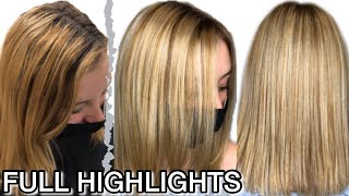 How to do HIGHLIGHTS for Beginners | Full Head Of Highlights Tutorial | Maxine Glynn