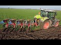 Ploughing the grass cover crop | Claas Arion 530 with a 4 furrow Kverneland plough