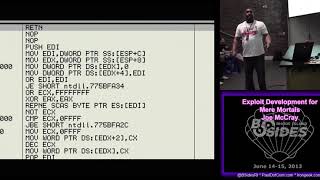 BsidesRI 2013 1 4 Exploit Development for Mere Mortals Joe McCray