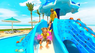 Best Stories  from Anabella How to Swim in the Kids Pool and Plays with Fun Water Toys