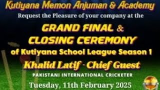 *kutiyana school league season 1*  grand final