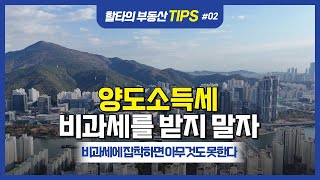 할타의 부동산팁스2편/양도세 비과세 받지말자?!