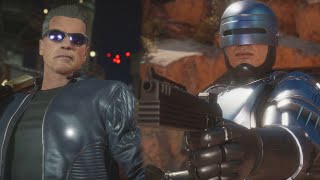 The Terminator Vs RoboCop | All Intro/Interaction Dialogues - Mortal Kombat 11