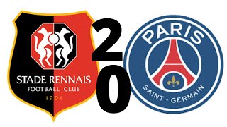 Rennes Vs PSG 2-0   #shorts