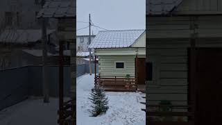 #якутск 07:15 09 апреля 2024 года -6! Снегопад... #yakutsk Snowfall