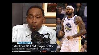Stephen A. Smith SHOCKED the Knicks Will Sign DeMarcus Cousins | Steph