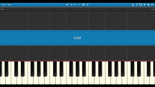 Cold by Jorge Méndez - Synthesia Tutorial - 100% speed