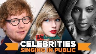 6 Celebrities Singing in Public #1