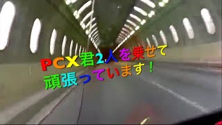 PCX150 夫婦でタンデムツーリング 海鮮メカブ丼の旅1 ( 道の駅種山ヶ原)