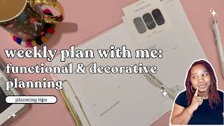 weekly plan with me: how to combine functional and decorative planning