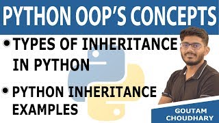 #29 Types of Inheritance in Python - Python Tutorial for Beginners