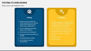 Testing vs Debugging Animated PowerPoint Template