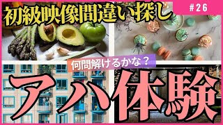 増刊号初級 [脳トレクイズの定期便] 映像間違い探しクイズアハ体験で、脳トレーニング# 26