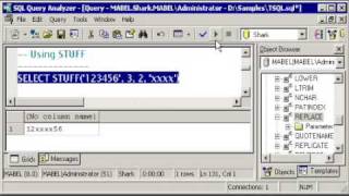 SQL SERVER Tutorial - T-SQL: REPLACE & STUFF - LEN, LEFT, RIGHT - CHARINDEX