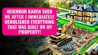 Neighbor Builds On My Land To Claim She Is The Owner! Karen, I Am The Real Owner Of this Property