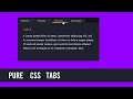 Pure CSS Tabs With Smooth Slide Animation 💻🔥