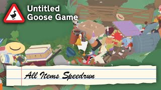 Untitled Goose Game Speedrun | All Items | 4:38:57.57