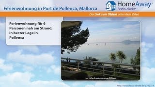 Pollenca/Pollensa: Ferienwohnung für 6 Personen nah am Strand, in bester - FeWo-direkt.de Video