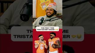 How the legendary bromance began 🤝🍻 #buccaneers #nfl #bakermayfield #tristanwirfs #friend #shorts