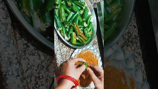 सिर्फ 40 second में हरी मिर्च का आचार #food#achar #harimirchi#harimirchfry#harimirchikaachar#cooking