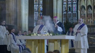 Mass at St Vitus Cathedral in Prague for the victims of the shooting