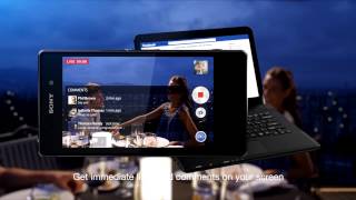 Xperia™ Z1 - Hands on with Social Live Broadcast video moments on Facebook