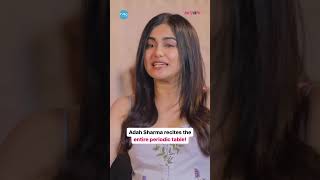 Adah Sharma  knows the whole Periodic Table, what a talent! #viral #shorts #hauterrfly