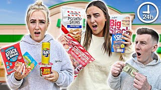 Only EATING Dollar Store Food for 24 HOURS!!