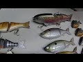 my swimbait arsenal underwater footage of 13 swimbaits