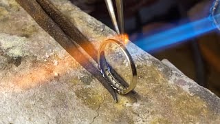 9K Gold Broken Ring Repair | Jewelry Making | Jewelry repairs | 4K