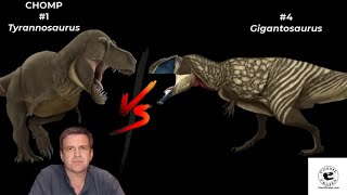 Tyrannosaurus vs Giganotosaurus Fossil Crates 2021 Chewly Chompionship Quarterfinals