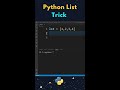 Do You Know This ? Python List Trick #shorts