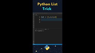 Do You Know This ? Python List Trick #shorts