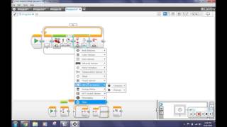 How to use an EV3 touch sensor to back up and turn when it is bumped.
