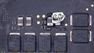 Macbook Pro A1989 (820-00850) Não liga por problemas de audio / FUI TROLLADO POR UM CAPACITOR!!!